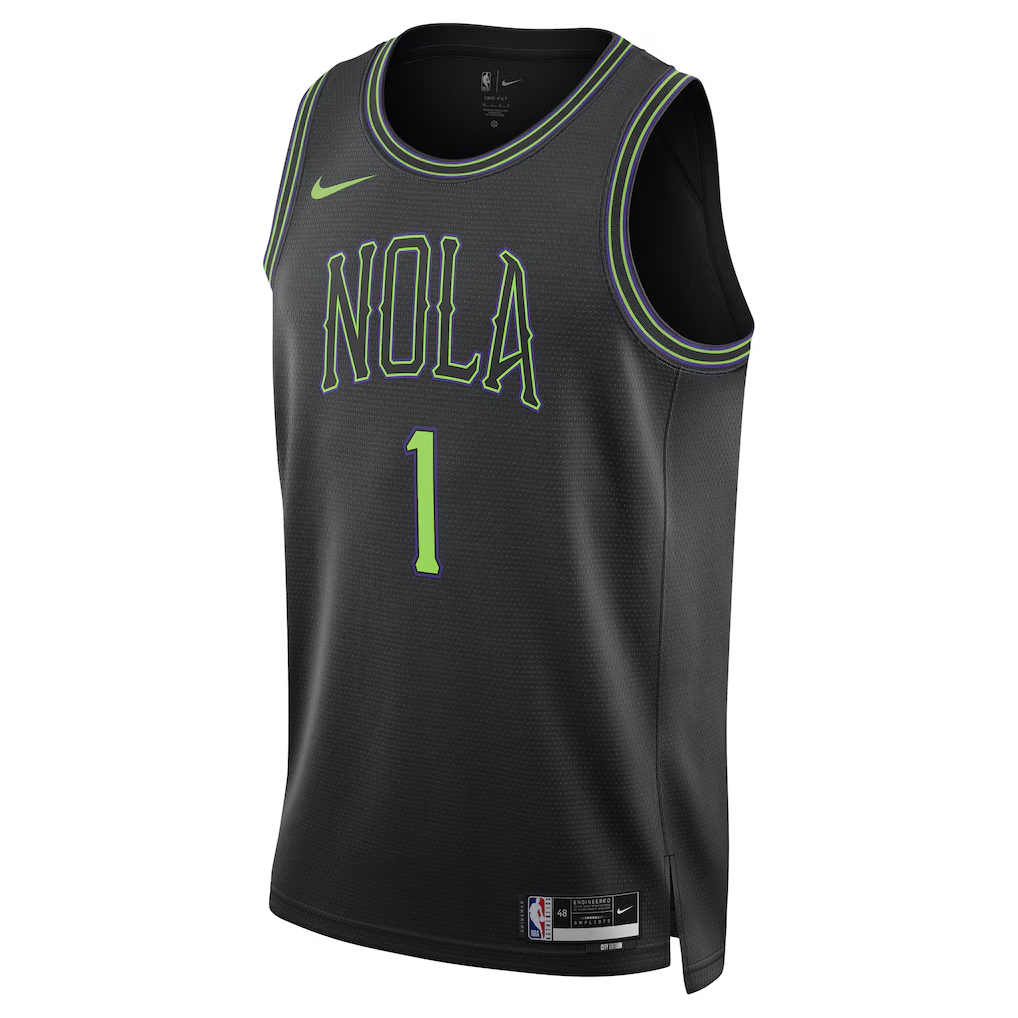 New Orleans Pelicans Zion Williamson Nike Black 2025/26 Swingman Jersey - City Edition