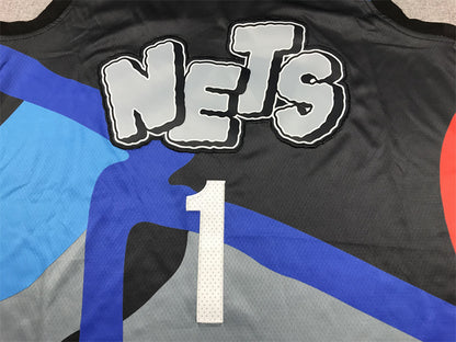 Brooklyn Nets Mikal Bridges #1 City Edition - Embroidered Jersey