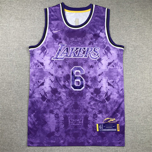 LeBron James #6 Los Angeles Lakers City Edition Swingman Jersey - Embroidered