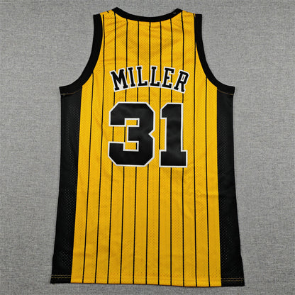 Indiana Pacers Reggie Miller #31 Throwback — Embroidered Jersey