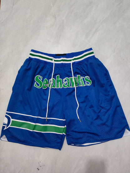 Seattle Seahawks Blue Pocket Shorts