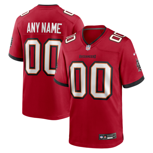 Custom Tampa Bay Buccaneers Red Game Jersey
