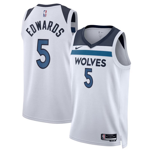 Anthony Edwards White Minnesota Timberwolves Jersey