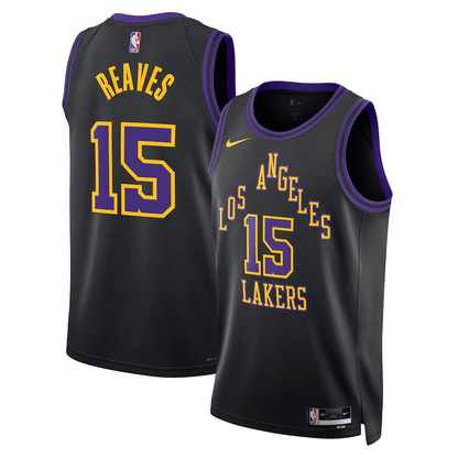 Los Angeles Lakers Austin Reaves Nike Black 2025/26 Swingman Jersey - City Edition