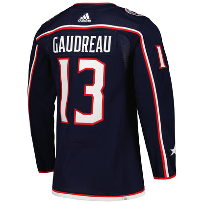 Johnny Gaudreau Columbus Blue Jackets   Home Primegreen   Jersey - Navy