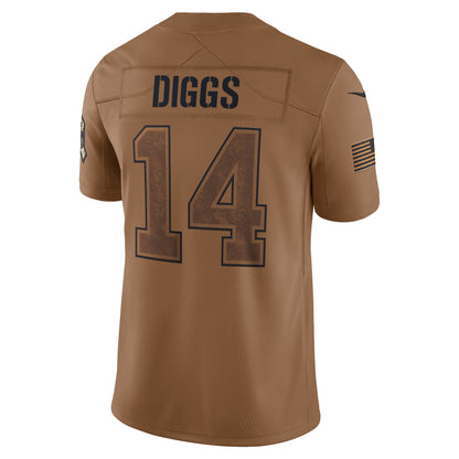 Stefon Diggs Buffalo Bills Nike Salute To Service Limited Jersey - Brown