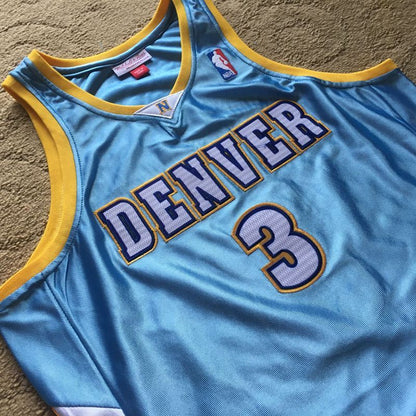 Allen Iverson Denver Nuggets  blue 3 MN