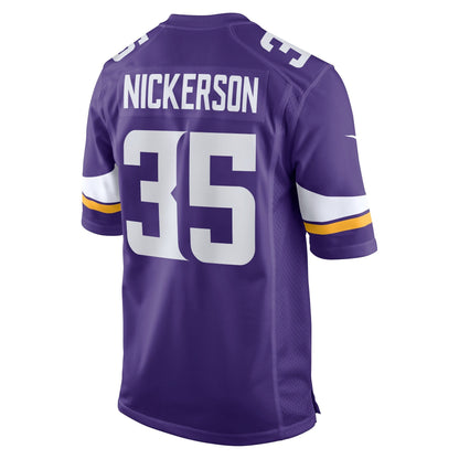 Parry Nickerson Minnesota Vikings Nike Home Game   Jersey - Purple