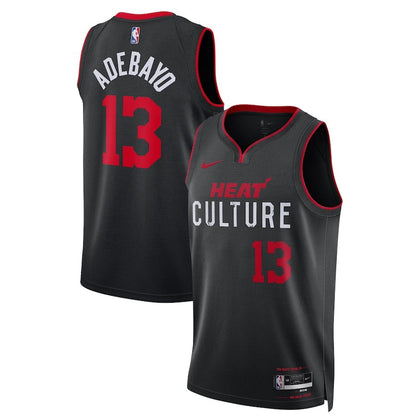 Bam Adebayo Miami Heat 2023-2024 season Jersey - Black - City Edition