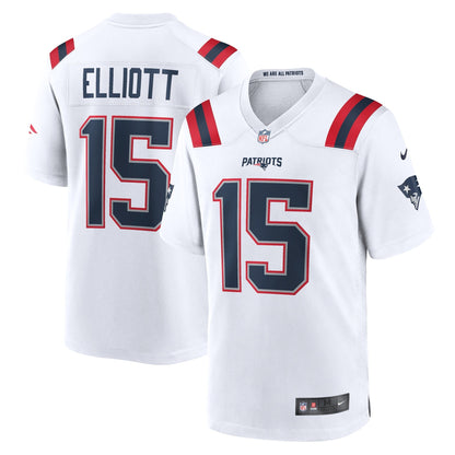 Ezekiel Elliott New England Patriots Nike Game   Jersey - White