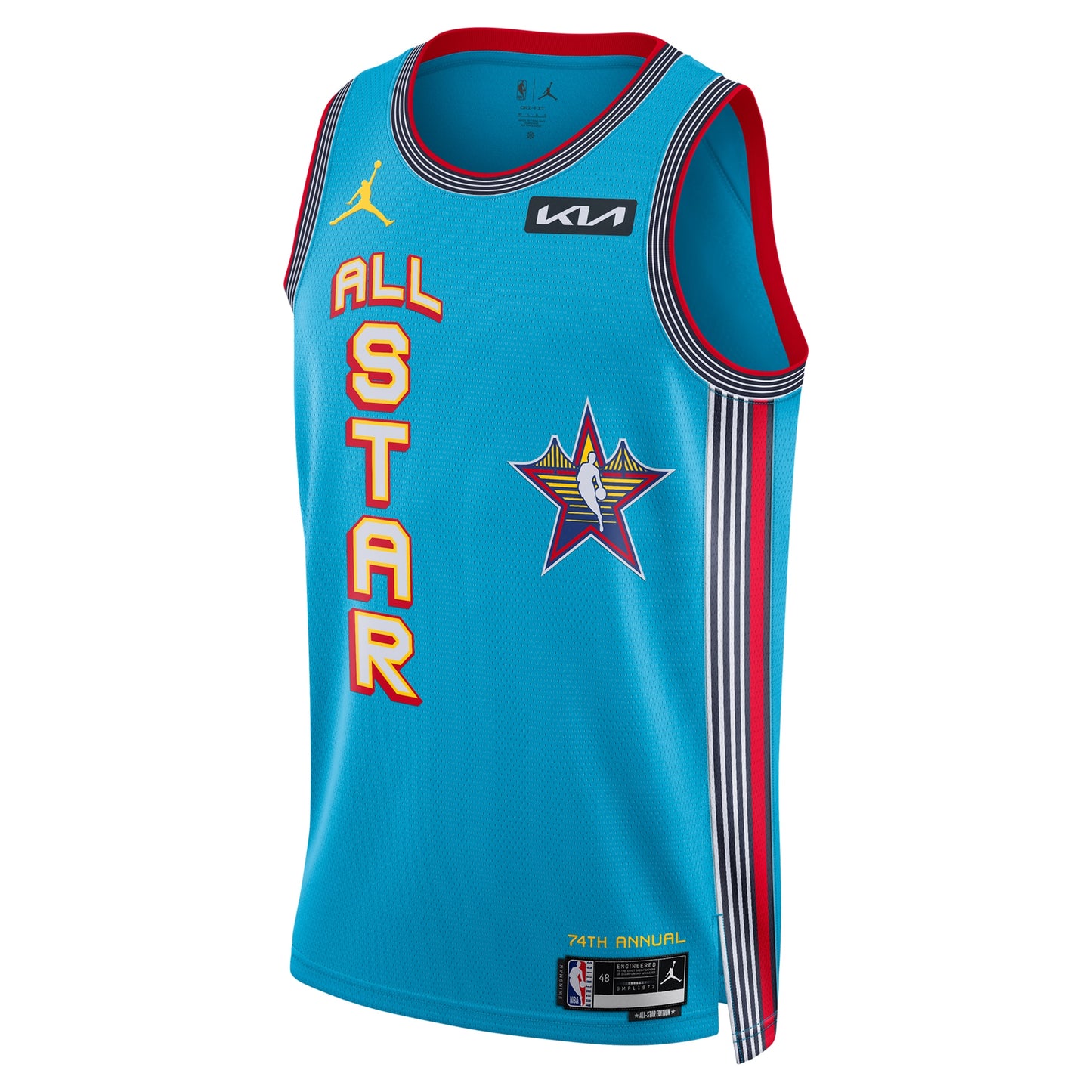 Custom Brand Light Blue 2025 NBA All-Star Game Swingman Jersey