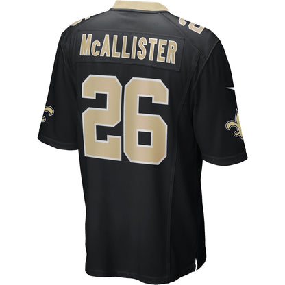 Deuce McAllister New Orleans Saints Nike Game Retired   Jersey - Black