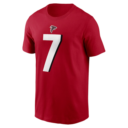 Men's Atlanta Falcons Bijan Robinson Nike Red Player Name & Number T-Shirt