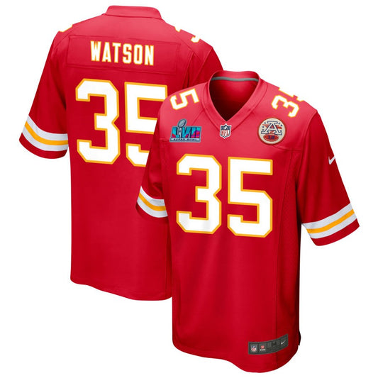 Jaylen Watson Kansas City Chiefs Nike Super Bowl LVII Game Jersey - Red