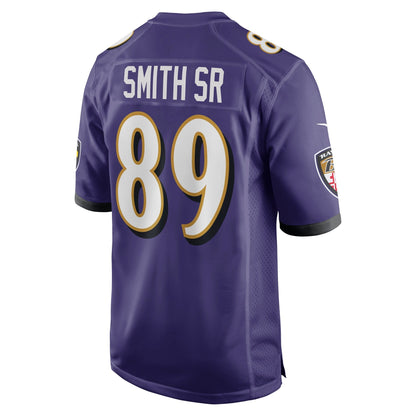Steve Smith Sr. Baltimore Ravens Nike Retired   Game Jersey - Purple