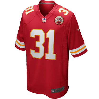 Priest Holmes Kansas City Chiefs Nike Game Retired   Jersey - Red