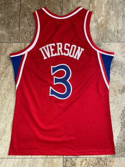 Iverson Philadelphia 76ers 3 Red MN