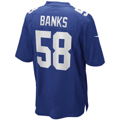 Carl Banks New York Giants Nike Game Retired   Jersey - Royal