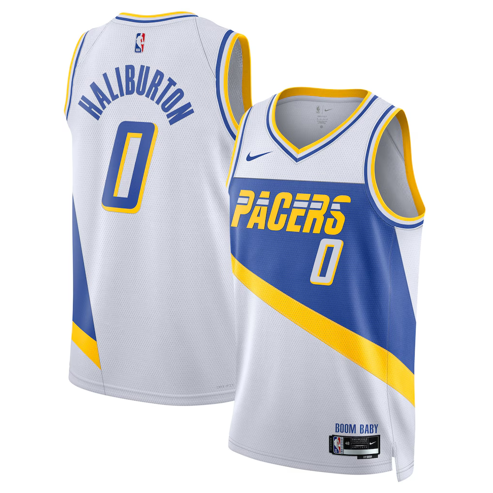 Indiana Pacers Tyrese Haliburton Nike White 2025/26 Swingman Jersey - City Edition