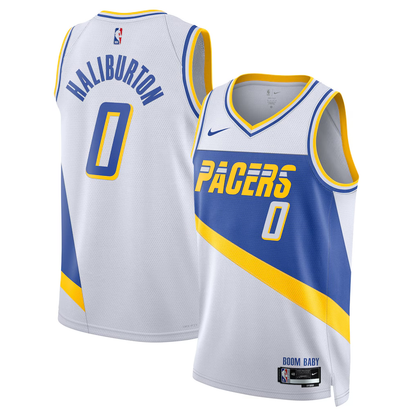 Indiana Pacers Tyrese Haliburton Nike White 2025/26 Swingman Jersey - City Edition
