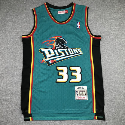 Detroit Pistons Grant Hill #33 1998-99 Throwback — Embroidered