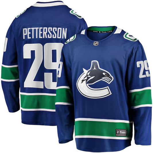 Men's Vancouver Canucks Marcus Pettersson #29 Blue Home Breakaway Jersey