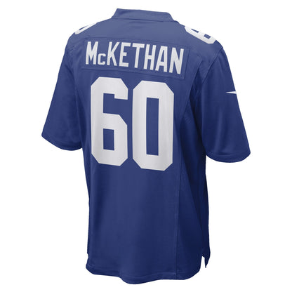 Marcus McKethan New York Giants Nike Game   Jersey - Royal