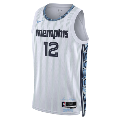Memphis Grizzlies Ja Morant Nike White 2025/26 Swingman Jersey - City Edition