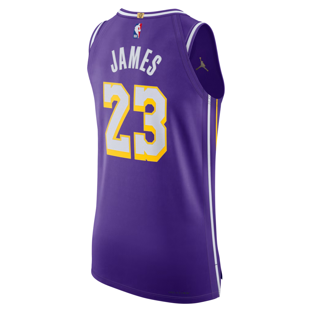Los Angeles Lakers LeBron James Jordan Brand Purple 2025/26 Player Jersey - Statement Edition
