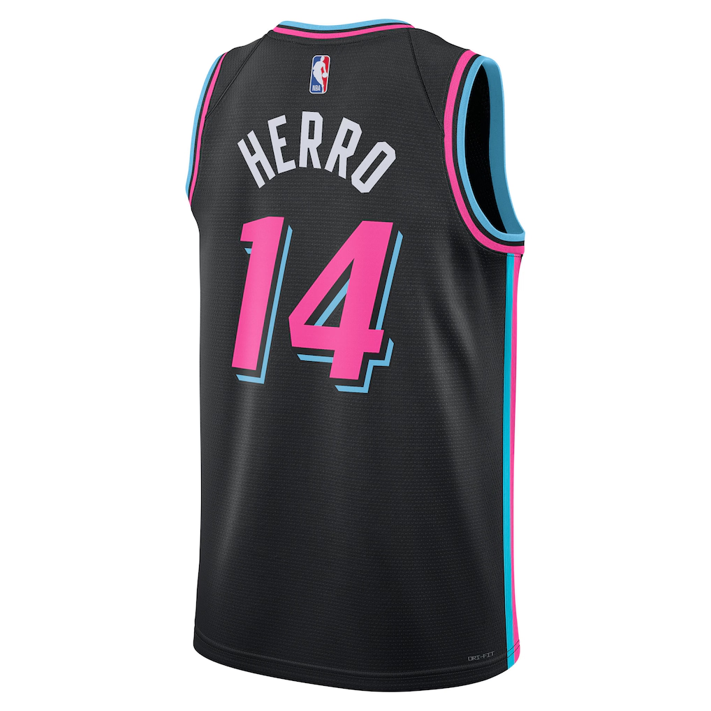Miami Heat Tyler Herro Nike Black 2025/26 Swingman Jersey - City Edition
