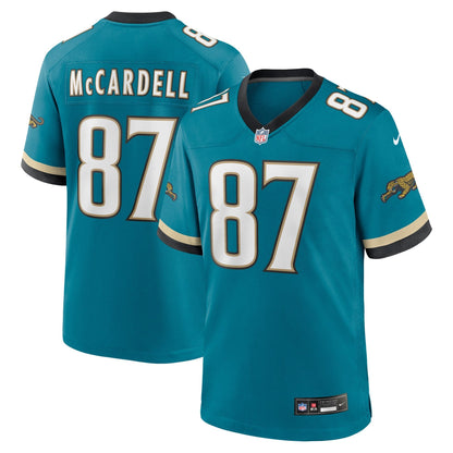 Keenan McCardell Jacksonville Jaguars Nike Prowler Throwback Retired   Game Jersey - Teal