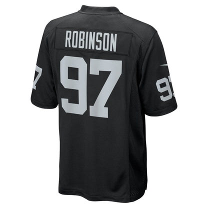 Janarius Robinson Las Vegas Raiders Nike Team Game Jersey -  Black