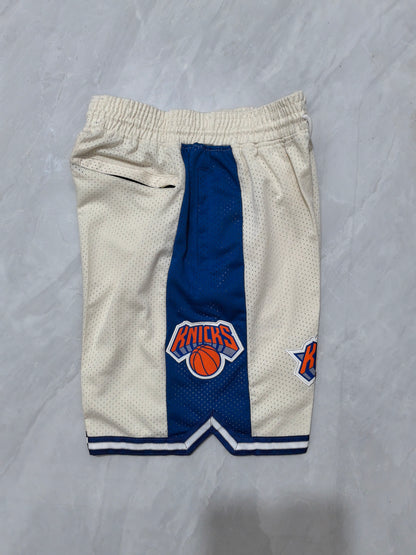 New York Knicks Off-White Pocket Shorts