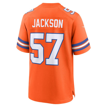 Tom Jackson Denver Broncos Nike Mile High Collection 1977 Throwback Retired   Game Jersey - Orange