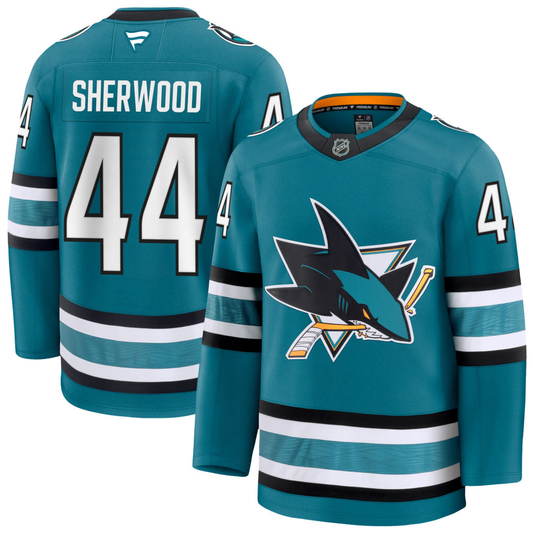 San Jose Sharks Kiefer Sherwood #44 Fanatics Jersey