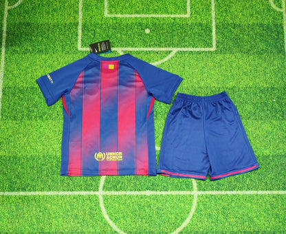 2025-26 Barcelona Home Jersey for Kids