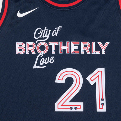 Joel Embiid Philadelphia 76ers 2024 City Edition Swingman Jersey - Black