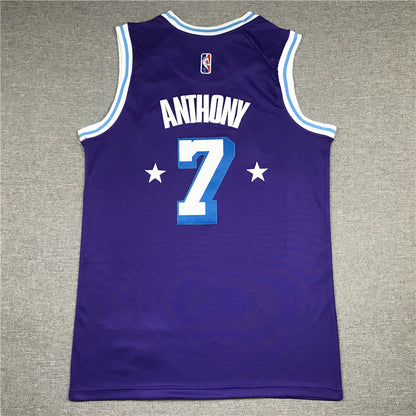 Carmelo Anthony #7 Los Angeles Lakers 2022 City Edition Swingman Jersey — Embroidered