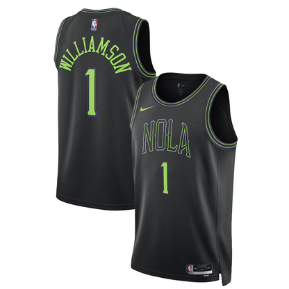 New Orleans Pelicans Zion Williamson Nike Black 2025/26 Swingman Jersey - City Edition