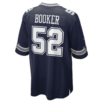 Men's Dallas Cowboys Tyler Booker Nike Navy 2025 NFL Draft First Round Pick Game Jersey