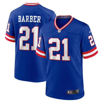 Tiki Barber New York Giants Nike Classic Retired   Game Jersey - Royal