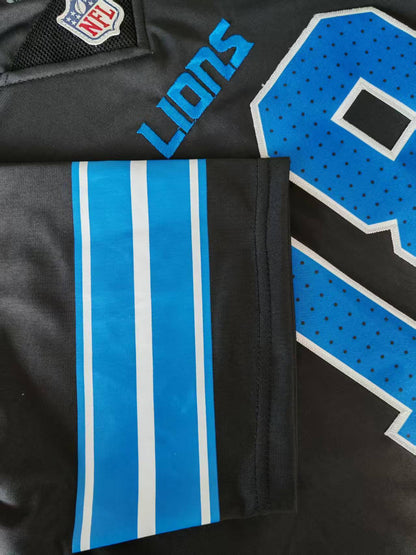 Men's Detroit Lions Isaac TeSlaa Jersey -  Black