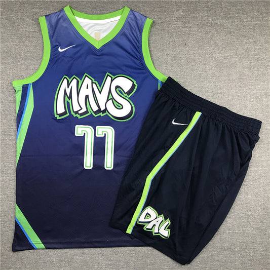 Dallas Mavericks Luka Doncic #77 City Edition Swingman Set — Embroidered