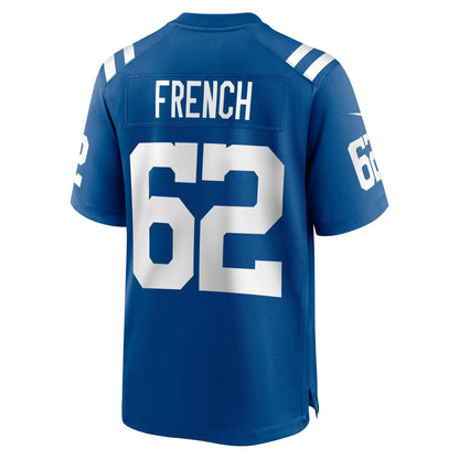 Wesley French Indianapolis Colts Nike Game   Jersey - Royal