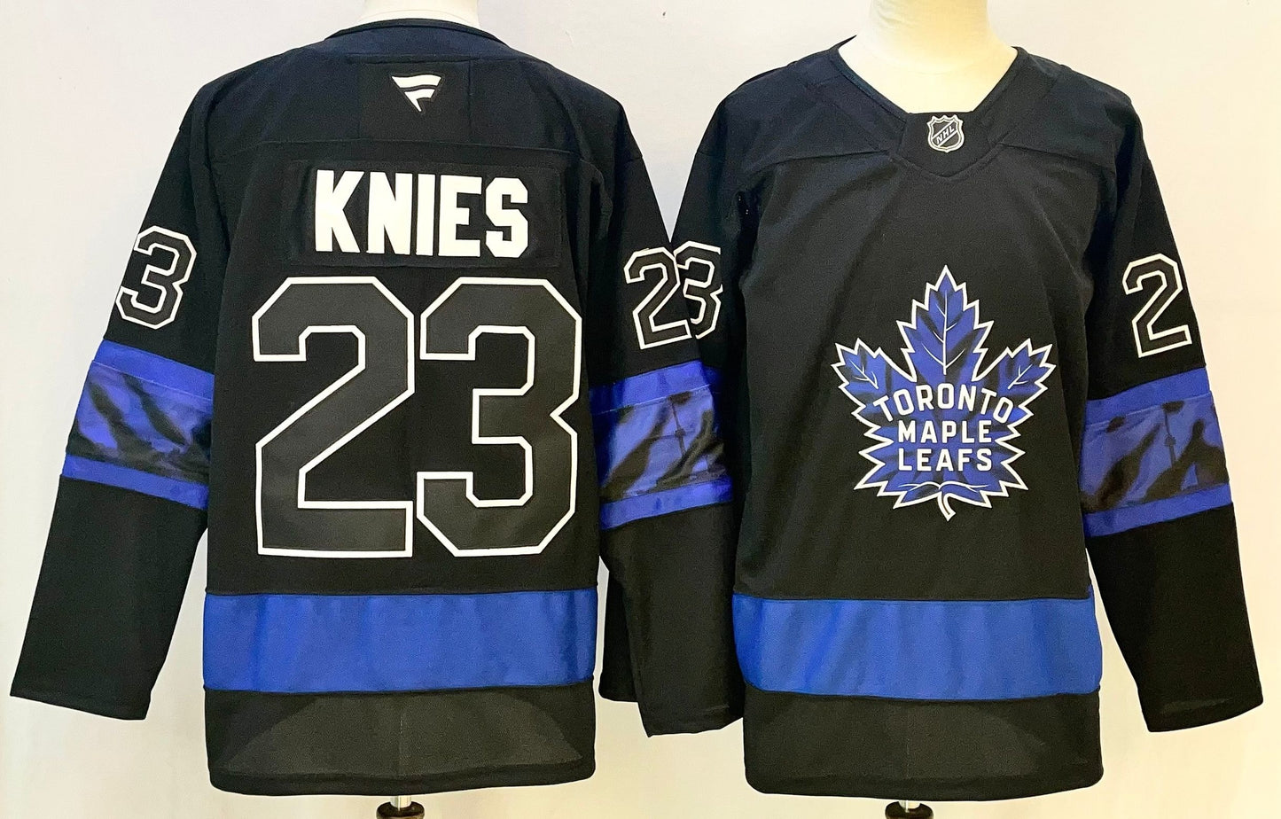 Men's Toronto Maple Leafs Matthew Knies #23 Black Player Jersey