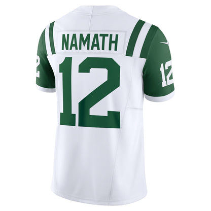 Joe Namath New York Jets Nike Classic Alternate Vapor F.U.S.E. Retired   Limited Jersey - White