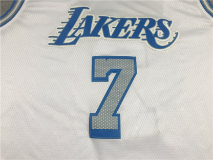 Carmelo Anthony #7 Los Angeles Lakers City Edition Swingman Jersey — Embroidered