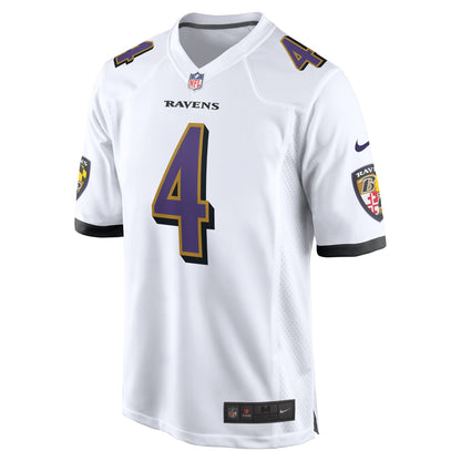 Zay Flowers Baltimore Ravens Nike  Game Jersey -  White