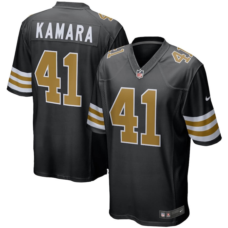 Alvin Kamara #41 New Orleans Saint Game Jersey - Men's - National Football League 2024