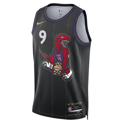 Unisex Toronto Raptors RJ Barrett Black 2024/25 Swingman Jersey - City Edition